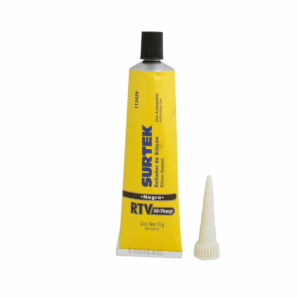 SILICON PARA ALTA TEMPERATURA COLOR NEGRO EN TUBO 70 GR CODIGO  113458 SURTEK FERREBLOCK | Concretos y Materiales de San Juan