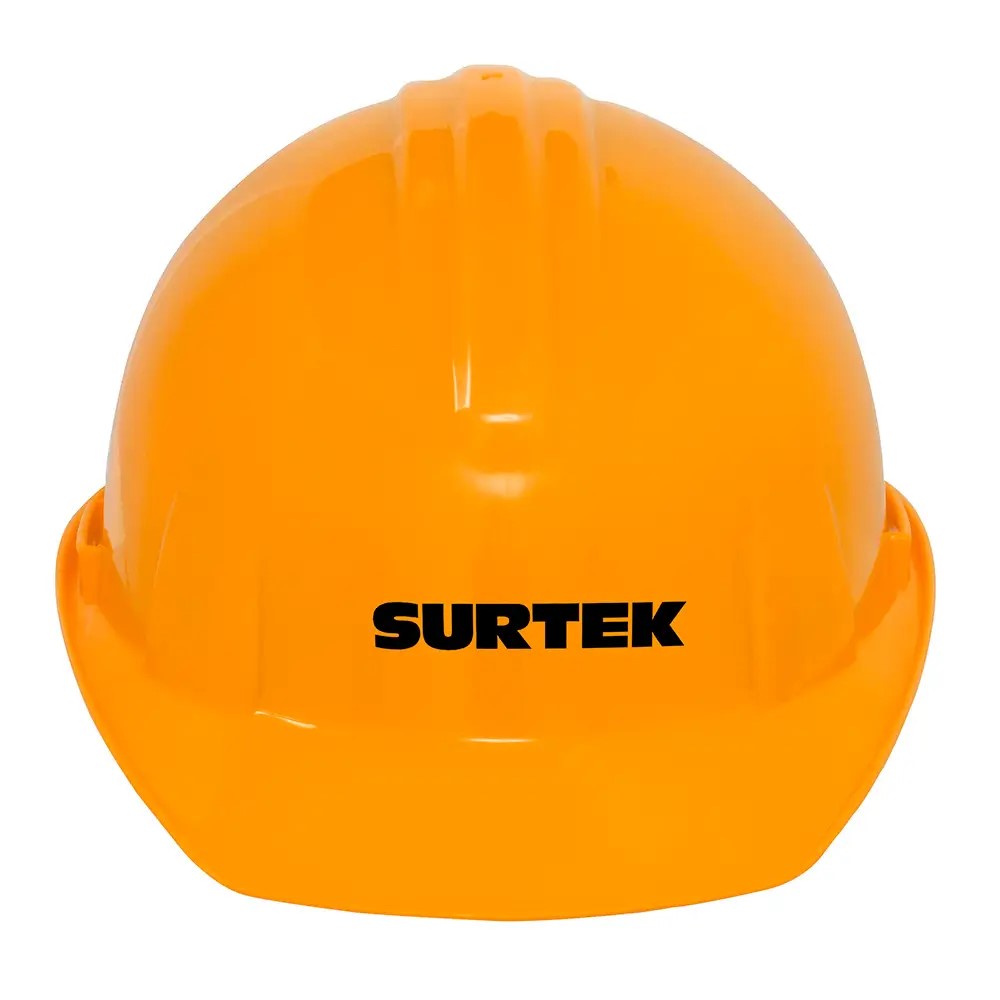 CASCO DE SEGURIDAD CON AJUSTE DE INTERVALOS COLOR NARANJA CODIGO  137311 SURTEK FERREBLOCK | Concretos y Materiales de San Juan