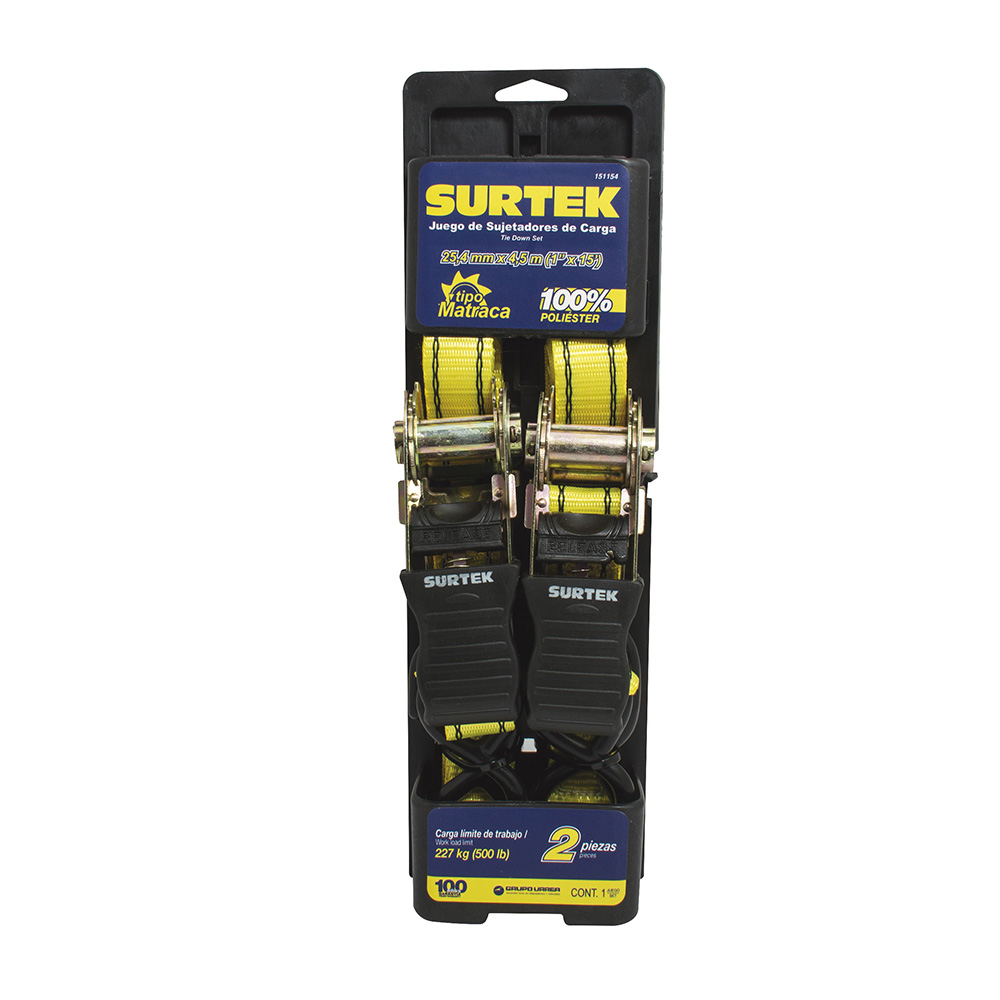 JUEGO DE SUJETADORES TIPO MATRACA 2 PIEZAS CODIGO  151154 SURTEK FERREBLOCK | Concretos y Materiales de San Juan