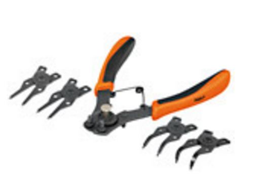 PINZA PARA ANILLOS DE RETENCION 6 4 CABEZAS INTERCAMBIABLES CODIGO 17355 FERREBLOCK | Concretos y Materiales de San Juan