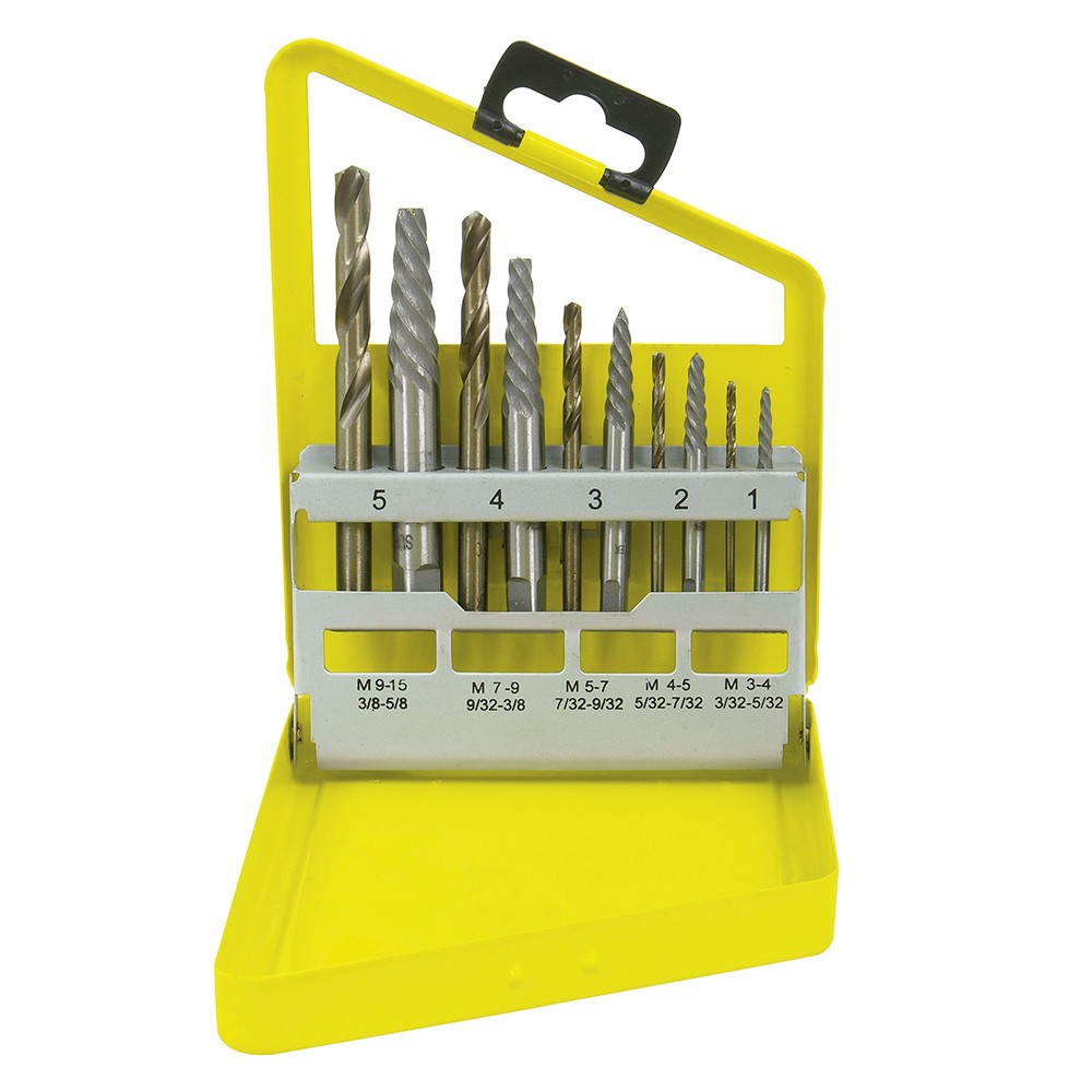 JUEGO DE EXTRACTOR PARA TORNILLOS CON BROCAS 10 PIEZAS CODIGO  107044 SURTEK FERREBLOCK | Concretos y Materiales de San Juan