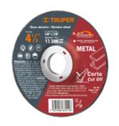 DISCO TIPO 42 DE 4-1/2 X 3.2 MM CORTE METAL TRUPER EXPERT CODIGO 11549 FERREBLOCK | Concretos y Materiales de San Juan
