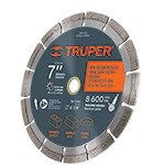 DISCO DE DIAMANTE DE 7 X 2.5 MM RIN SEGMENTADO TRUPER CODIGO 11580 FERREBLOCK | Concretos y Materiales de San Juan