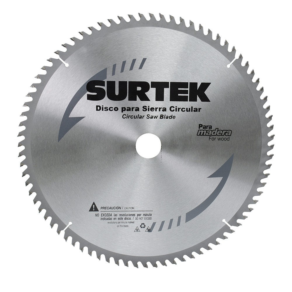 DISCO PARA SIERRA CIRCULAR PARA CORTE MADERA 80 DIENTES 10 CODIGO  120623 SURTEK FERREBLOCK | Concretos y Materiales de San Juan