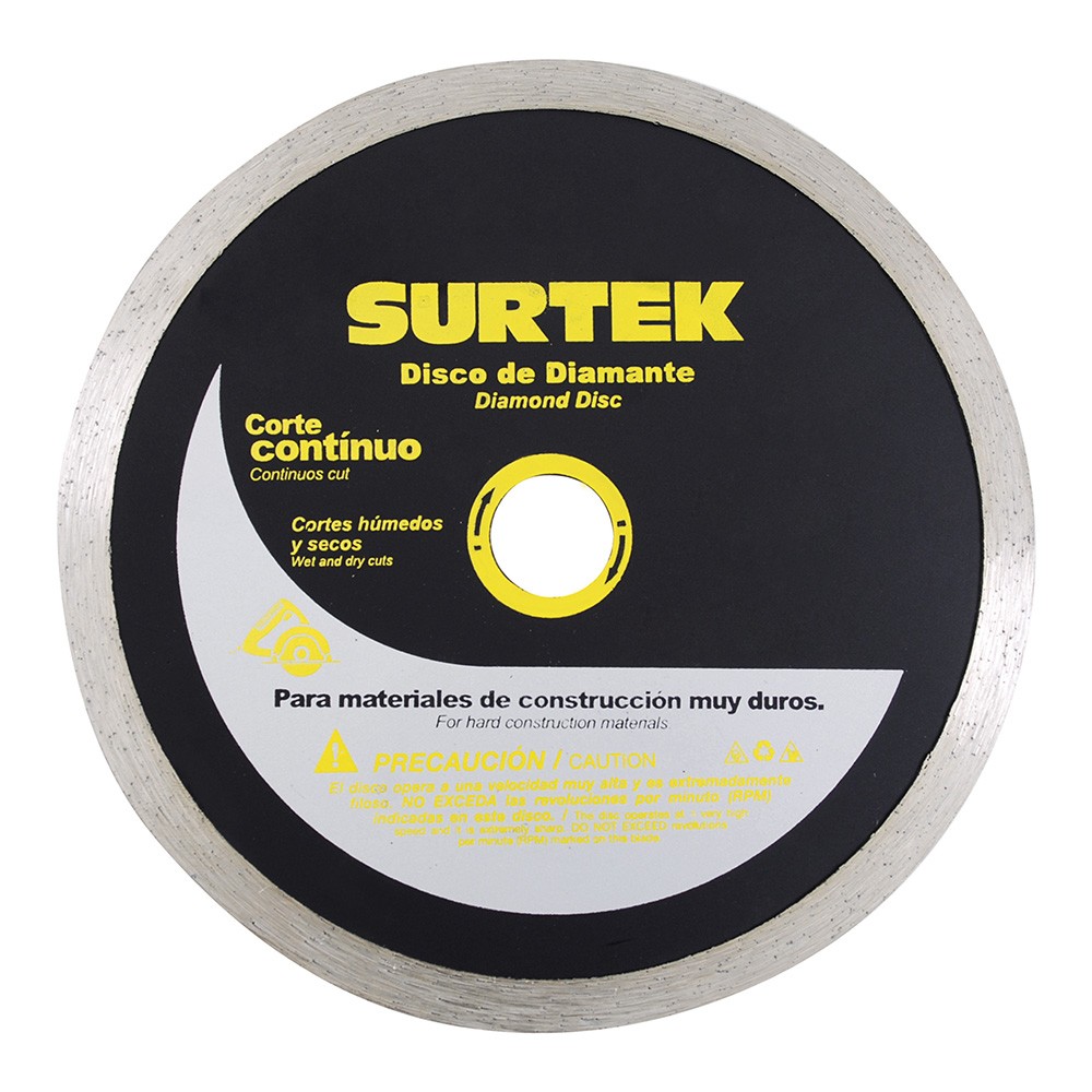 DISCO DE DIAMANTE CONTINUO 4 CODIGO  123472 SURTEK FERREBLOCK | Concretos y Materiales de San Juan