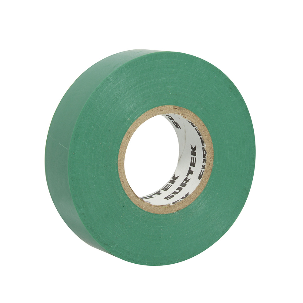 CINTA VERDE PARA AISLAR 19 MM X 18 M CODIGO  138004 SURTEK FERREBLOCK | Concretos y Materiales de San Juan