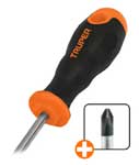 DESARMADOR DE CRUZ 1/4 X 6 MANGO COMFORT GRIP TRUPER CODIGO 14079 FERREBLOCK | Concretos y Materiales de San Juan