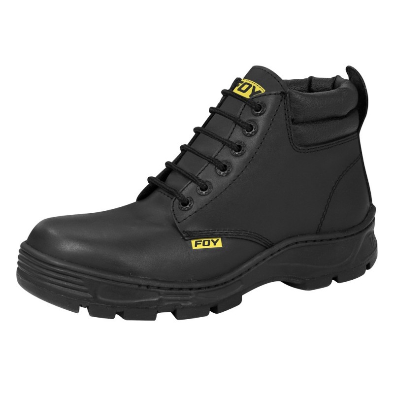 BOTAS DE SEGURIDAD COLLARIN DOBLE CON CASQUILLO DE ACERO #27 CM CODIGO  144536 FOY FERREBLOCK | Concretos y Materiales de San Juan