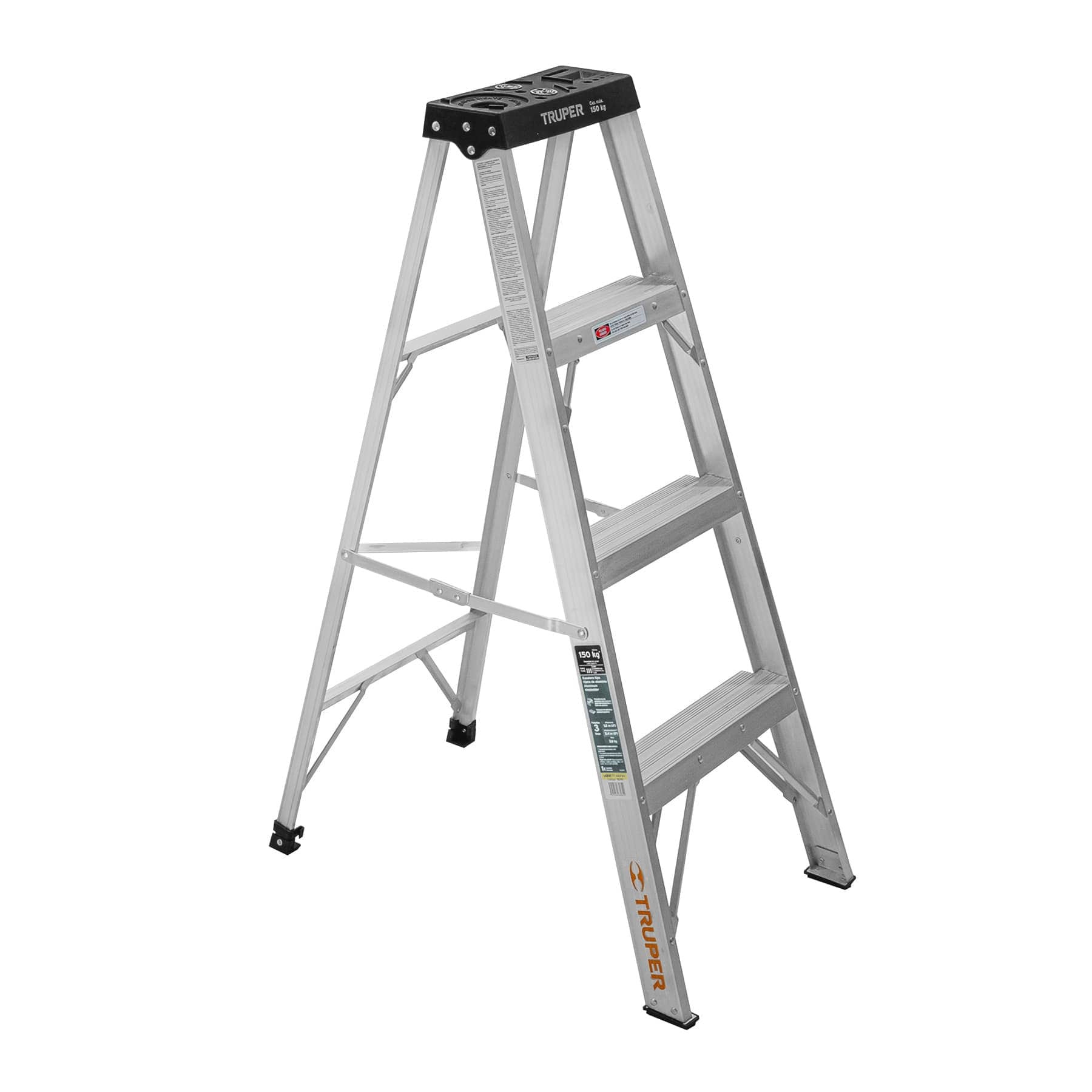 ESCALERA DE TIJERA TIPO III 3 ESCALONES TRUPER CODIGO 16741 FERREBLOCK | Concretos y Materiales de San Juan