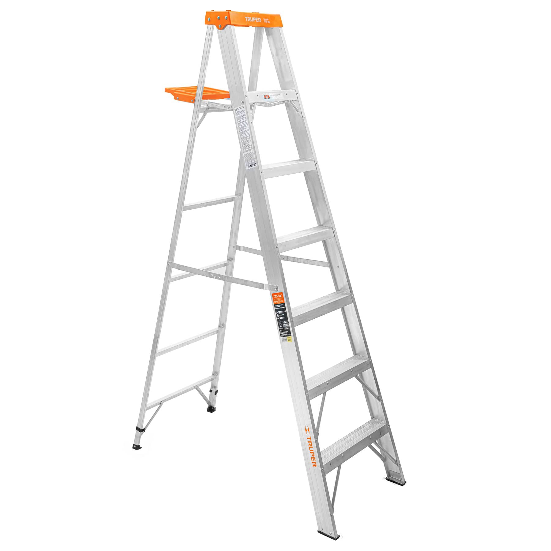 ESCALERA DE TIJERA TIPO II 6 PELDA�OS Y BANDEJA TRUPER CODIGO 16744 FERREBLOCK | Concretos y Materiales de San Juan