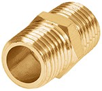 NIPLE DE LATON MACHO-MACHO CUERDA 1/4 NPT TRUPER CODIGO 19024 FERREBLOCK | Concretos y Materiales de San Juan