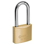 CANDADO DE LATON 40 MM GANCHO LARGO EN BLISTER HERMEX BASIC CODIGO 23517 FERREBLOCK | Concretos y Materiales de San Juan