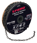 METRO DE CADENA DE 3 MM DE PLASTICO NEGRA CARRETE DE 50 M CODIGO 44160 FERREBLOCK | Concretos y Materiales de San Juan