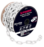 METRO DE CADENA DE 8 MM DE PLASTICO BLANCA CARRETE DE 25 M CODIGO 44181 FERREBLOCK | Concretos y Materiales de San Juan