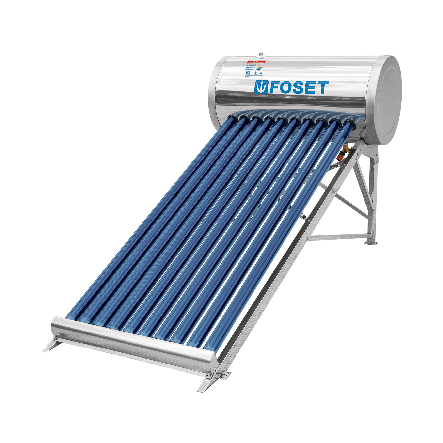 CALENTADOR SOLAR DE AGUA 10 TUBOS 120L 3 PERSONAS FOSET CODIGO 45270 FERREBLOCK | Concretos y Materiales de San Juan