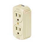 CONTACTO DE SOBREPONER DUPLEX 2 POLOS+ TIERRA BAQUELITA CODIGO 46103 FERREBLOCK | Concretos y Materiales de San Juan