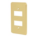 PLACA 2 MODULOS DE ALUMINIO LINEA ECONOMICA VOLTECK CODIGO 46436 FERREBLOCK | Concretos y Materiales de San Juan