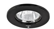 LUMINARIO REDONDO NEGRO SPOT FIJO LAMPARA NO INCLUIDA CODIGO 46613 FERREBLOCK | Concretos y Materiales de San Juan
