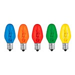 FOCOS INCANDESCENTES DE COLORES BASE E12 7.5W CODIGO 46822 FERREBLOCK | Concretos y Materiales de San Juan
