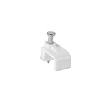 GRAPAS BLANCAS DE 6 X 9.5 MM PARA CABLE PLANO CODIGO 48279 FERREBLOCK | Concretos y Materiales de San Juan