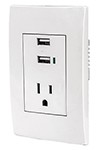 CONTACTO 2POLOS + TIERRA CON 2 PUERTOS USB OSLO BLANCO CODIGO 48313 FERREBLOCK | Concretos y Materiales de San Juan