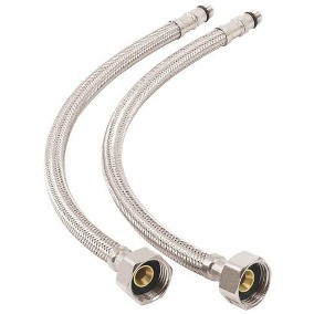 MANGUERA PARA MONOMANDO ACERO INOX 1/2X M10 55 CM CODIGO 48969 FERREBLOCK | Concretos y Materiales de San Juan