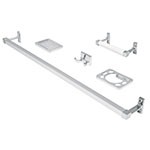 JUEGO DE 5 ACCESORIOS PARA BA�O METALICOS CROMO BASIC CODIGO 49607 FERREBLOCK | Concretos y Materiales de San Juan