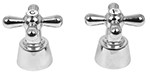 JUEGO DE�MANERALES�DE CRUCETA P/LAV-FREGADERO CROMO AQUA CODIGO 49780 FERREBLOCK | Concretos y Materiales de San Juan