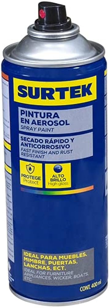 PINTURA EN AEROSOL 400 ML COLOR BLANCO MATE SURTEK AES409 FERREBLOCK | Concretos y Materiales de San Juan