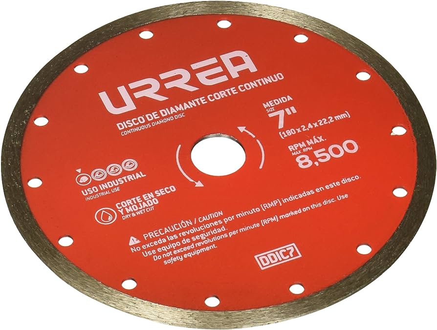DISCO DE DIAMANTE CONTINUO 7 CODIGO  DDIC7 FERRETERIA GENERAL FERREBLOCK | Concretos y Materiales de San Juan
