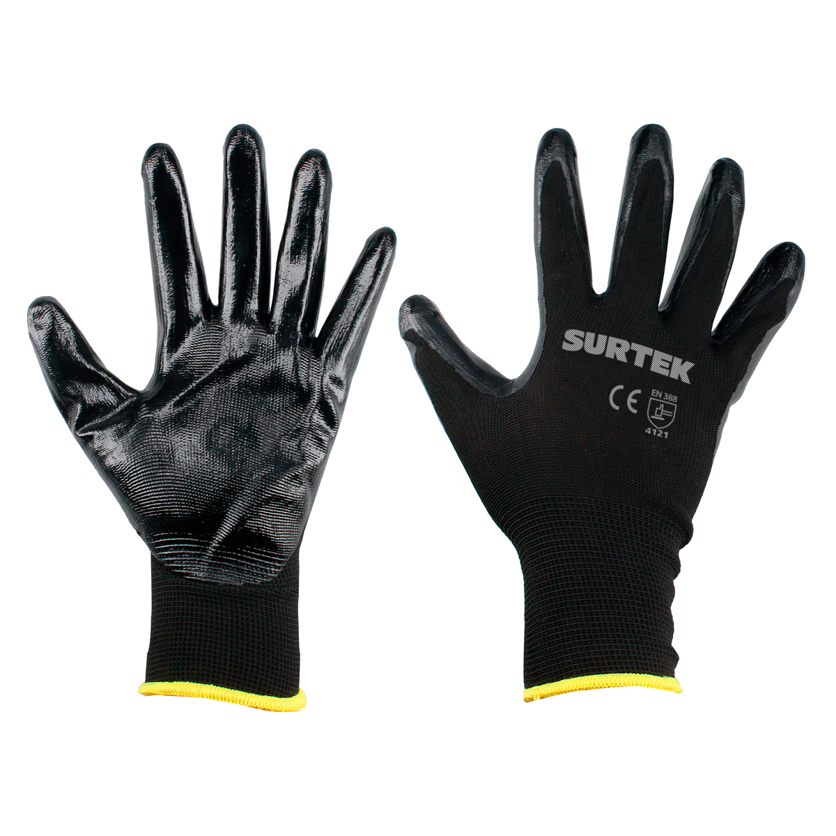 GUANTES DE NAILON CON RECUBRIMIENTO DE NITRILO G CODIGO  GNNG SURTEK FERREBLOCK | Concretos y Materiales de San Juan