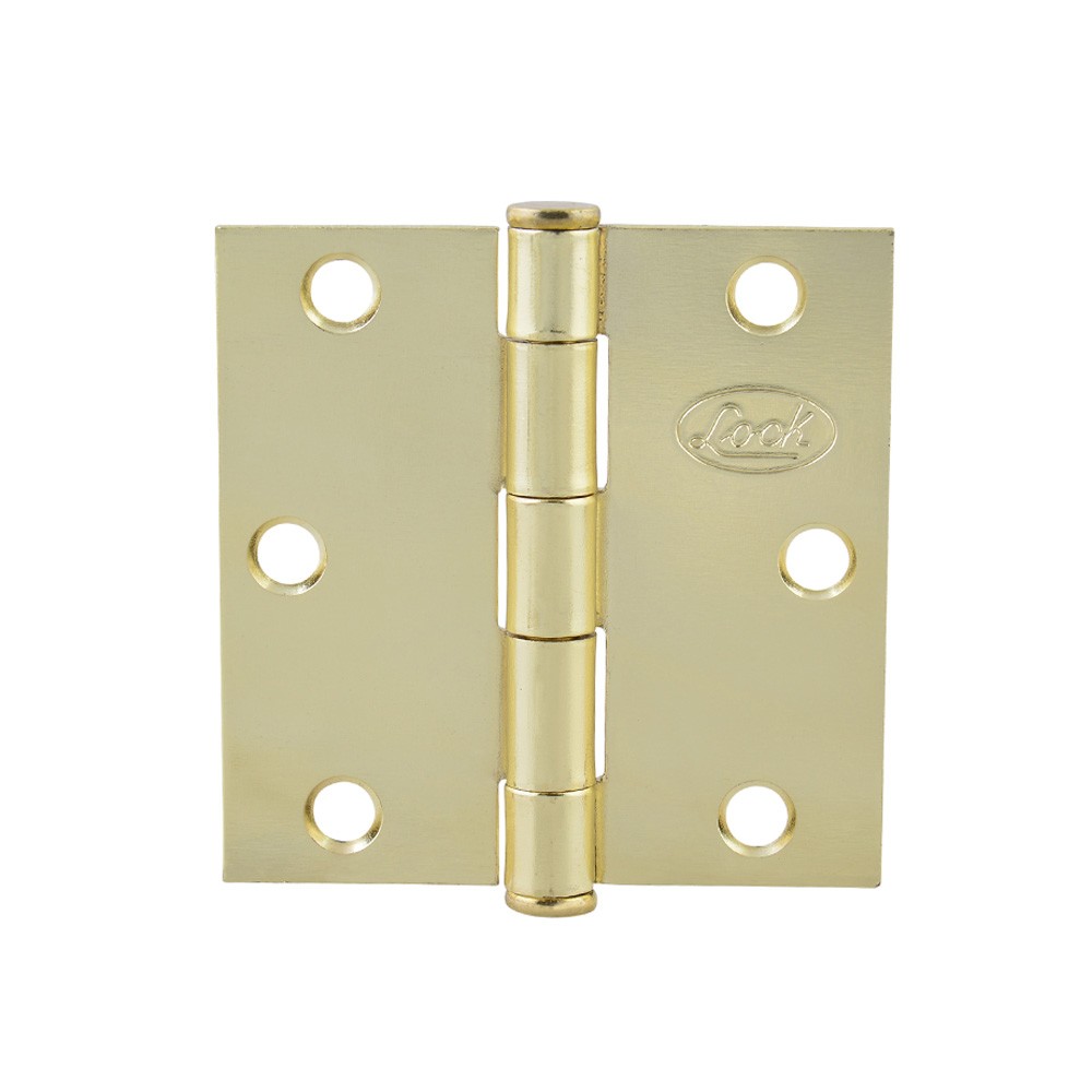BISAGRA CUADRADA PERNO SUELTO DE ACERO LATON BRILLANTE 3 X 3 CODIGO  LBC30LB LOCK FERREBLOCK | Concretos y Materiales de San Juan